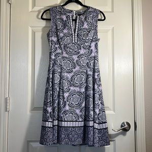 Floral Pattern Maggy London A-Line Dress